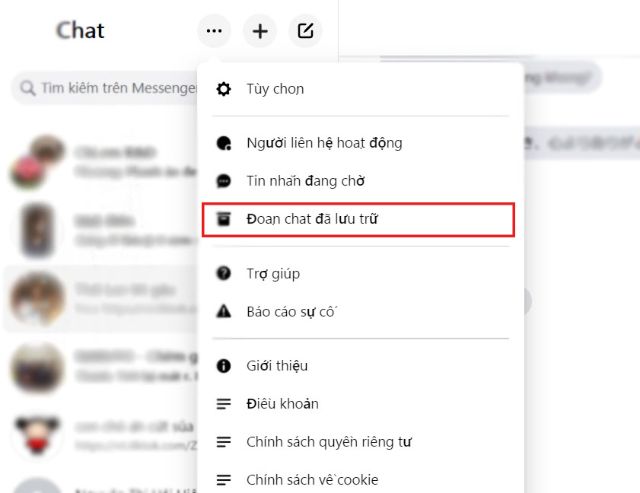 4 cách khôi phục tin nhắn đã xóa trên messenger trong 5 phút 16 Khôi phục tin nhắn đã xóa từ web Messenger.com 1