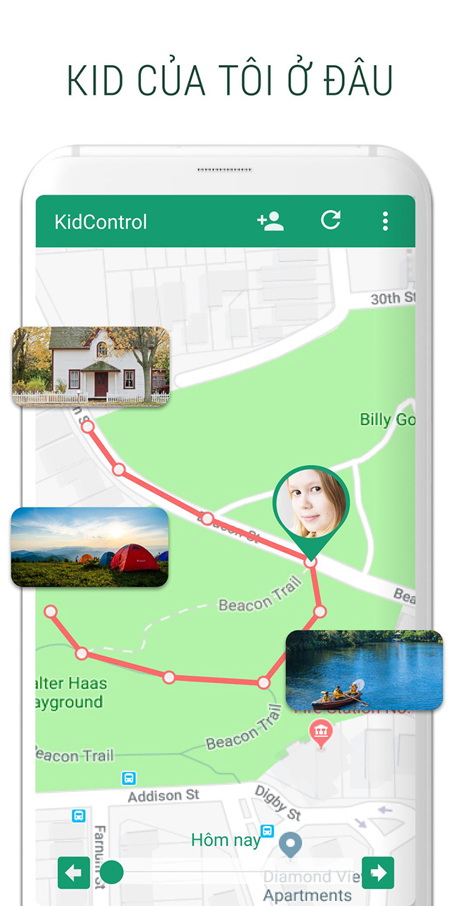 Phần mềm theo dõi điện thoại miễn phí Family GPS Tracker Control 