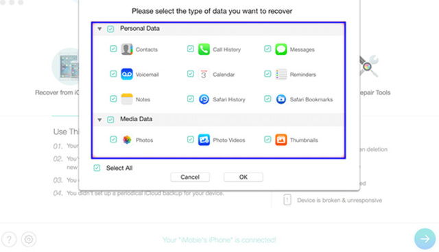 7 Cách lấy lại nhật ký cuộc gọi miễn phí cho iphone, Android 6 Cách lấy lại nhật ký cuộc gọi bằng PhoneRescue 2