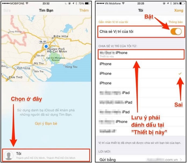 TOP 3 cách định vị iPhone của chồng đơn giản, chính xác nhất 8 cach dinh vi iphone cua chong bang find my friends 1