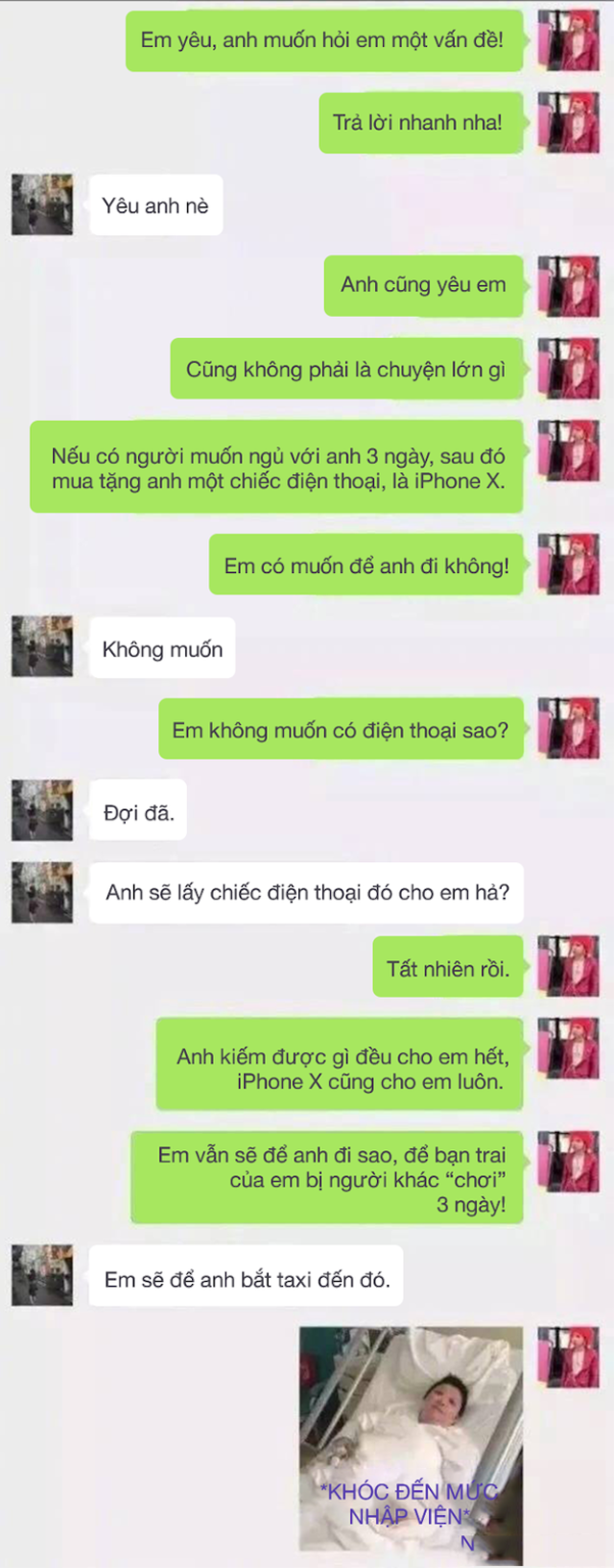 Cách thử lòng người yêu qua tin nhắn