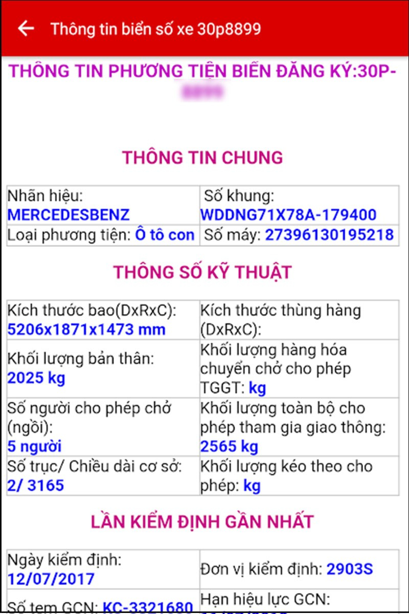 cach tra bien so xe o to bang ung dung 7