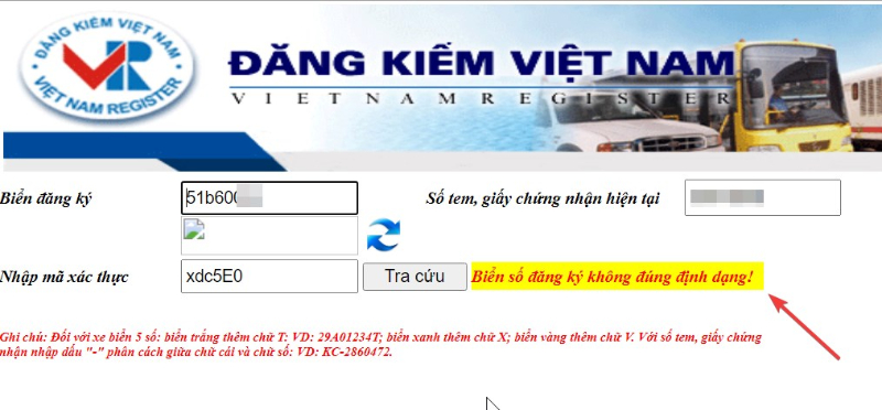 loi khi tra bien so xe o to 1