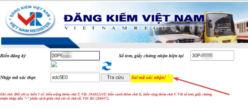 loi khi tra bien so xe o to 3